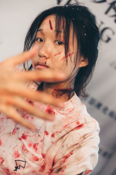 受伤的效果特效化妆