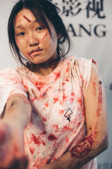 受伤的效果特效化妆