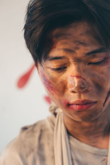 受伤的效果特效化妆