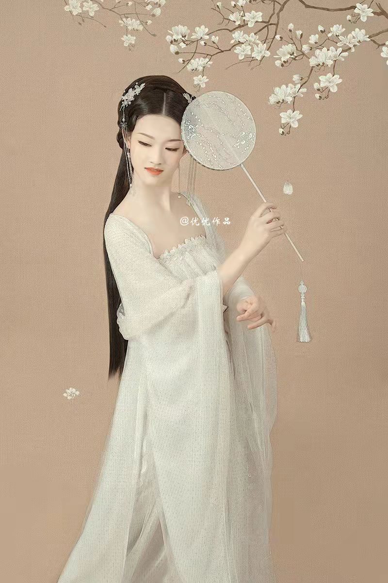 汉代团扇 留仙裙造型