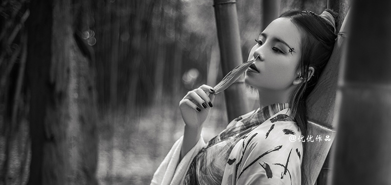 学校化妆作品 《白衣漂漂》