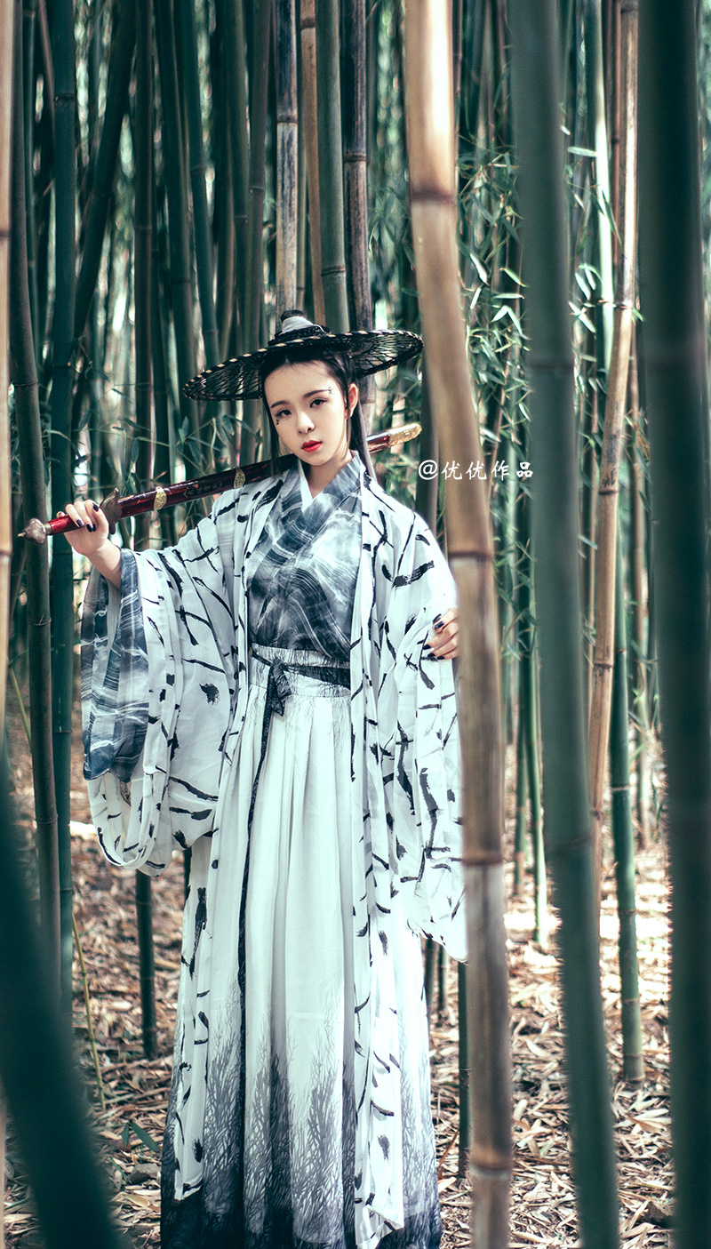 学校化妆作品 《白衣漂漂》3