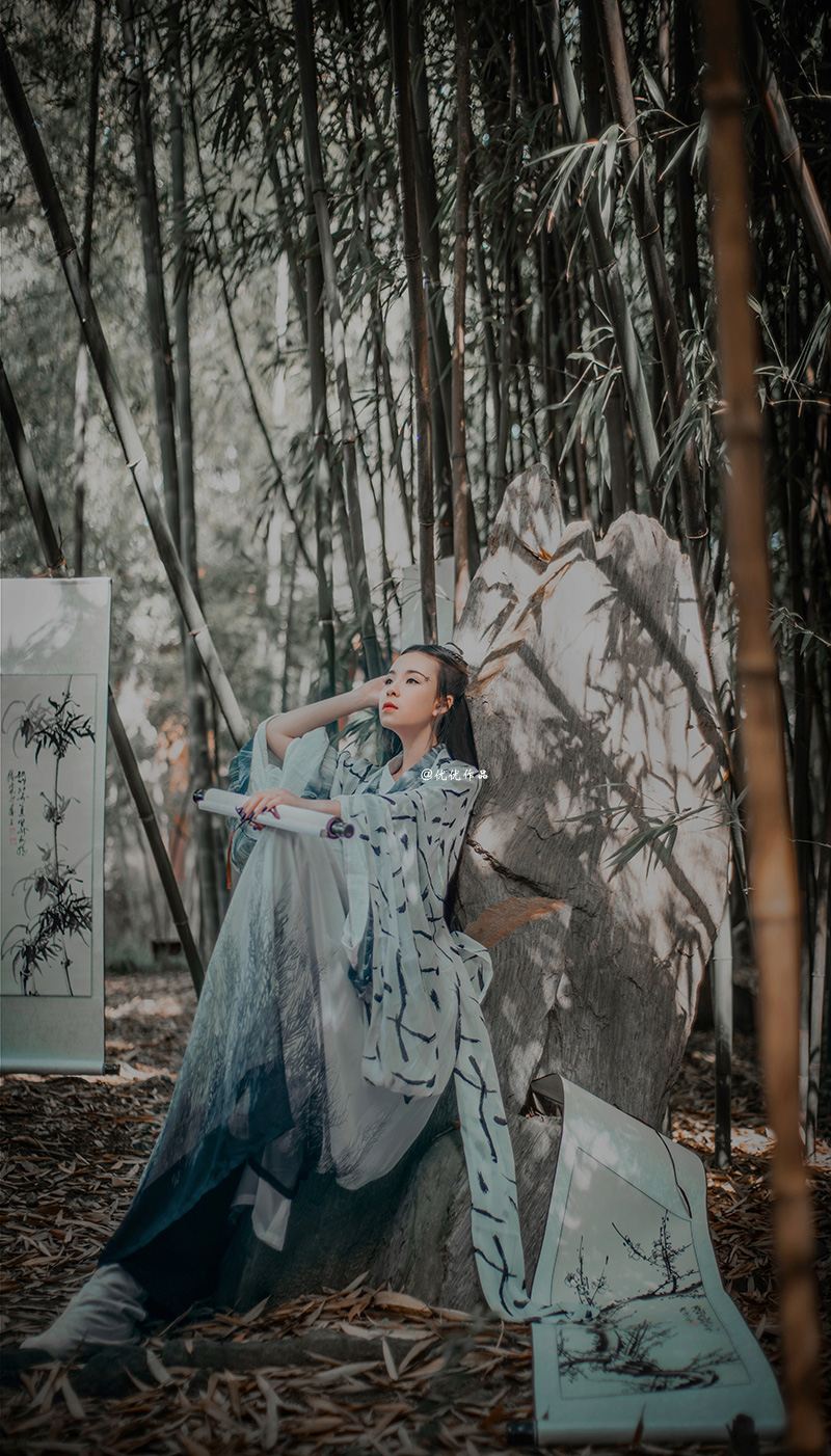 学校化妆作品 《白衣漂漂》5