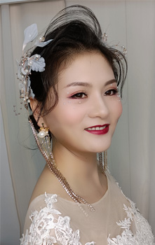 《普通白色晚妆眼妆》广州秦芳