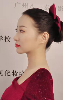 《红色迷人晚妆》广州秦芳影视设计