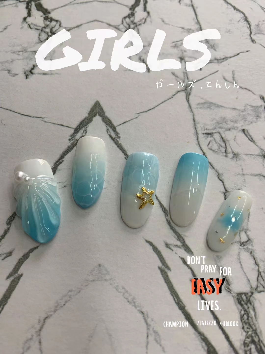 美甲图片作品《GIRLS》