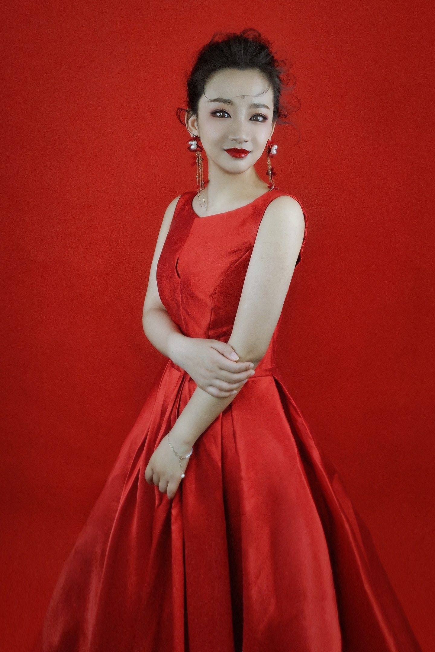 特有冲击力的女士晚妆