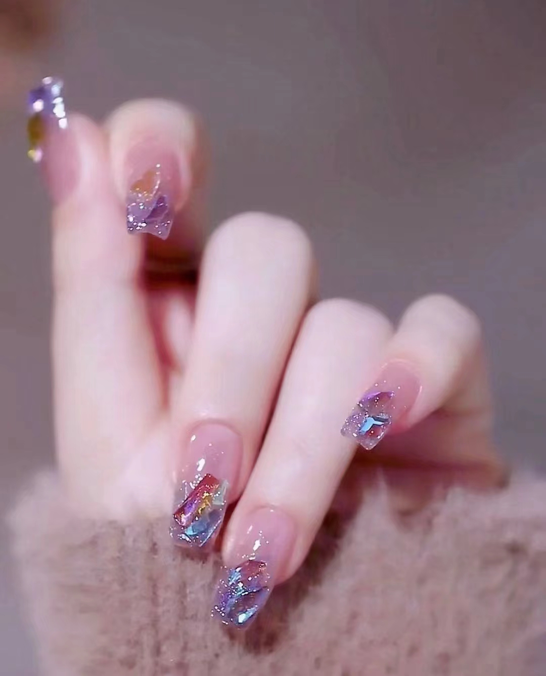 《真正的日式延长水晶美甲》