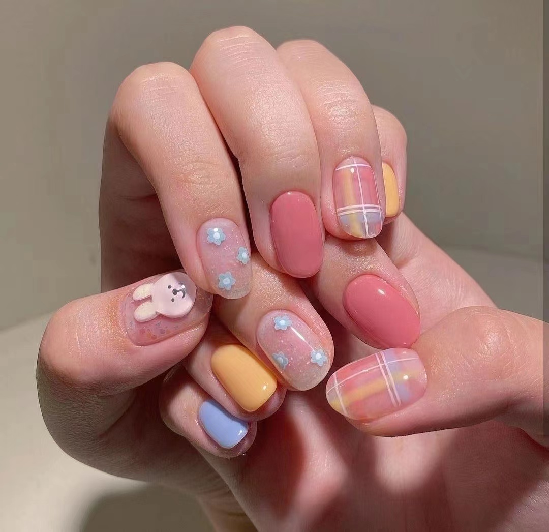 《2022个人美甲短款作品5》