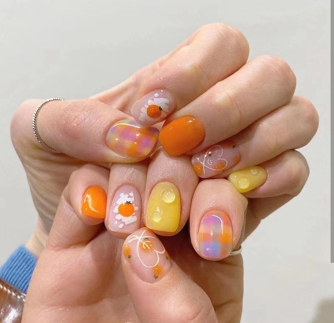 《2022个人美甲短款作品6》