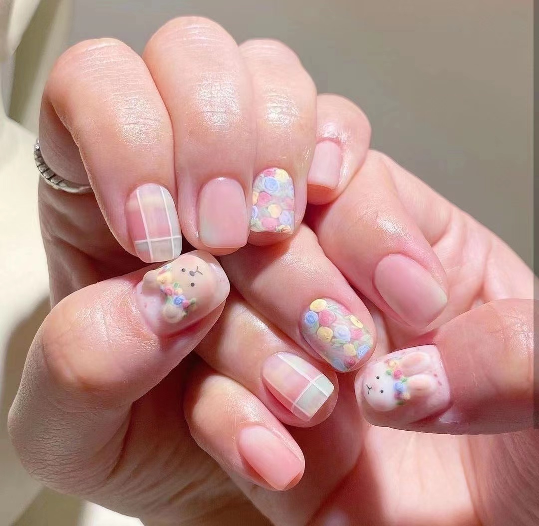 《2022个人美甲短款作品7》