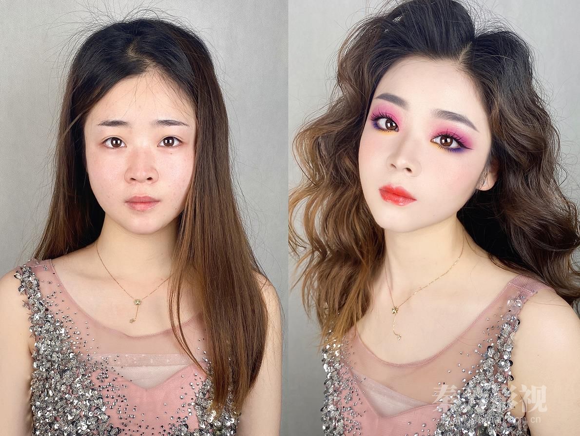 美女的彩妆造型 