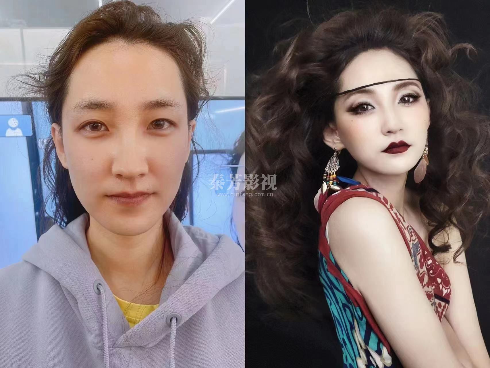 波西米亚风格的化妆效果