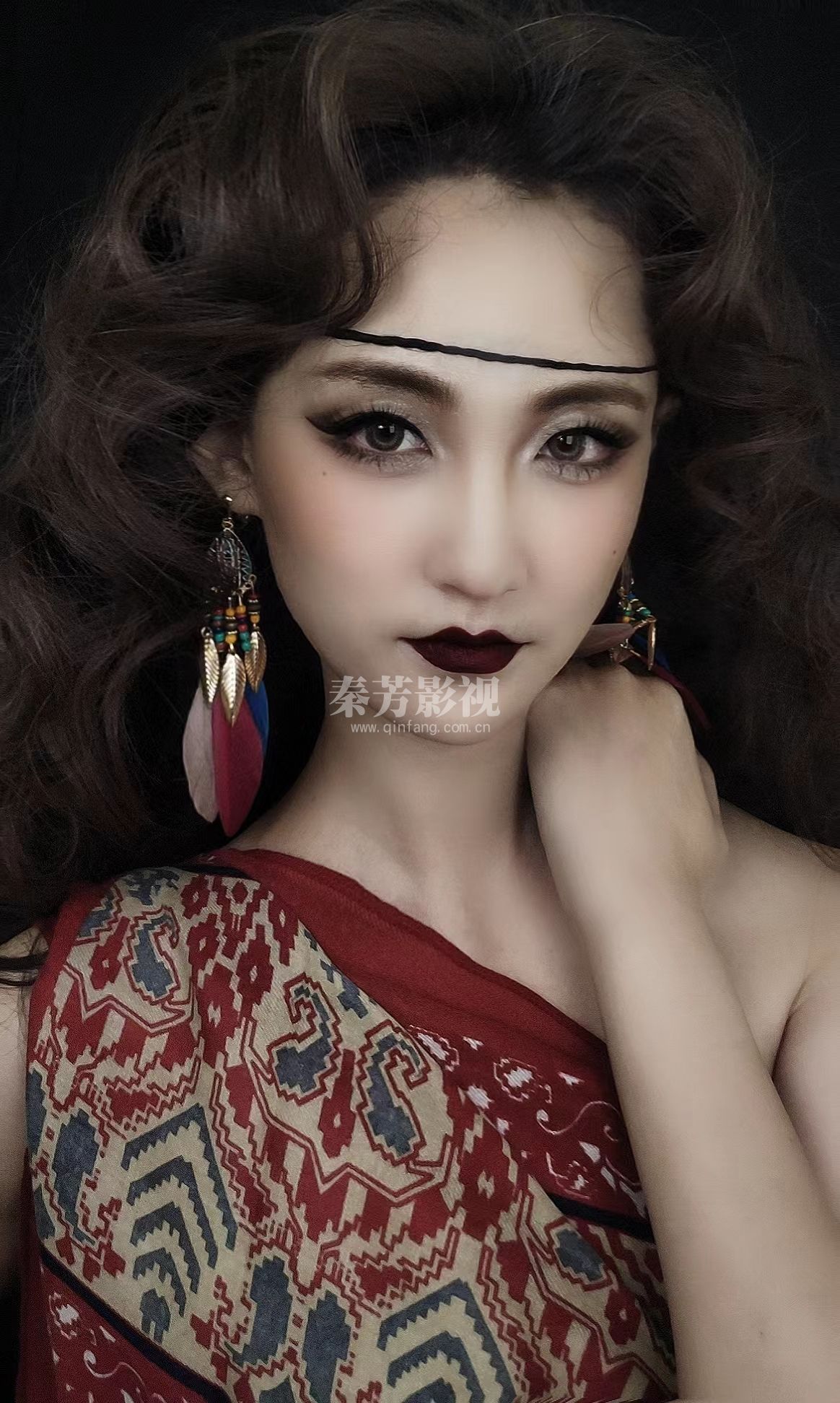 波西米亚风格的化妆效果