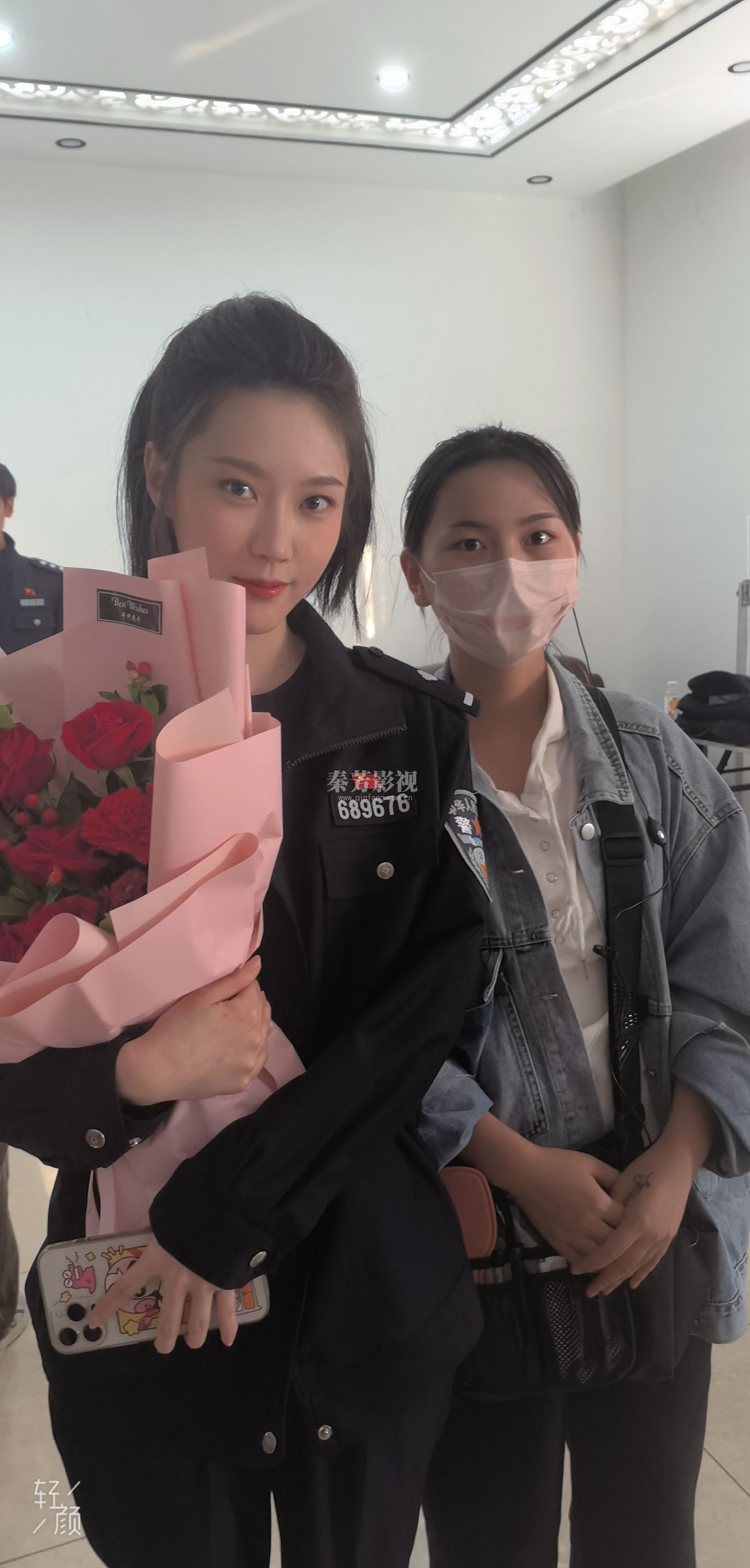 王丹阳参加《反诈风暴》化妆工作