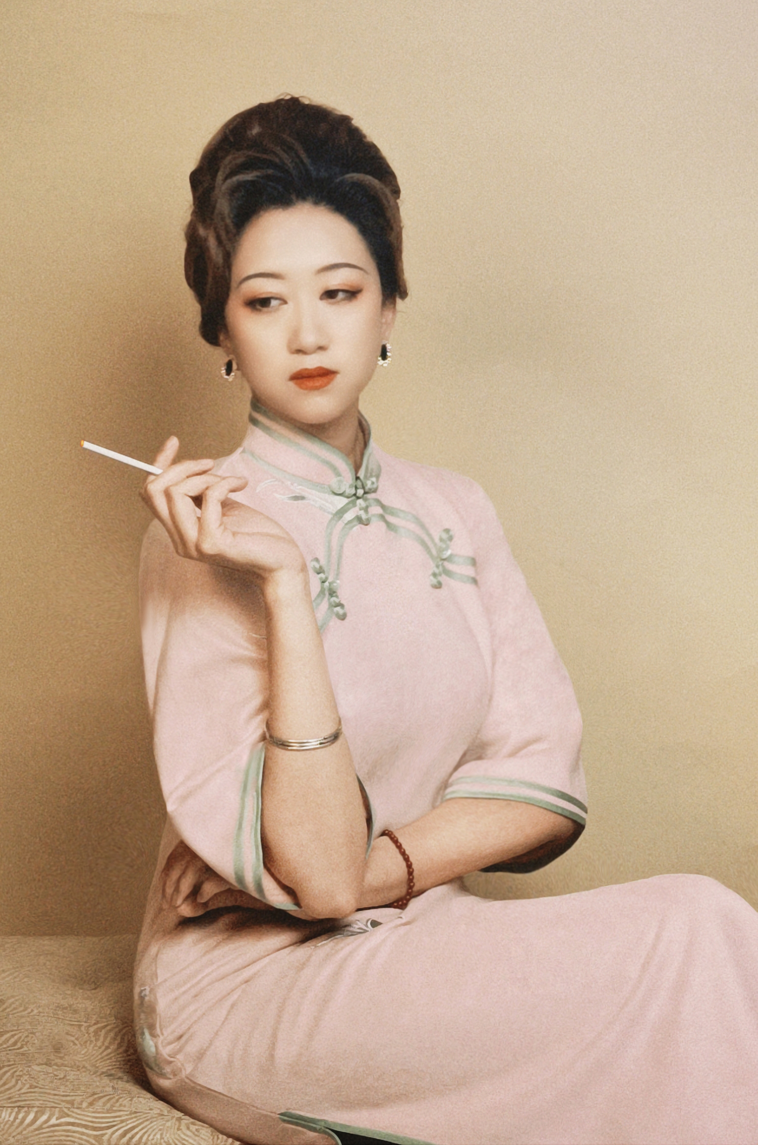 三十年代高盘发造型