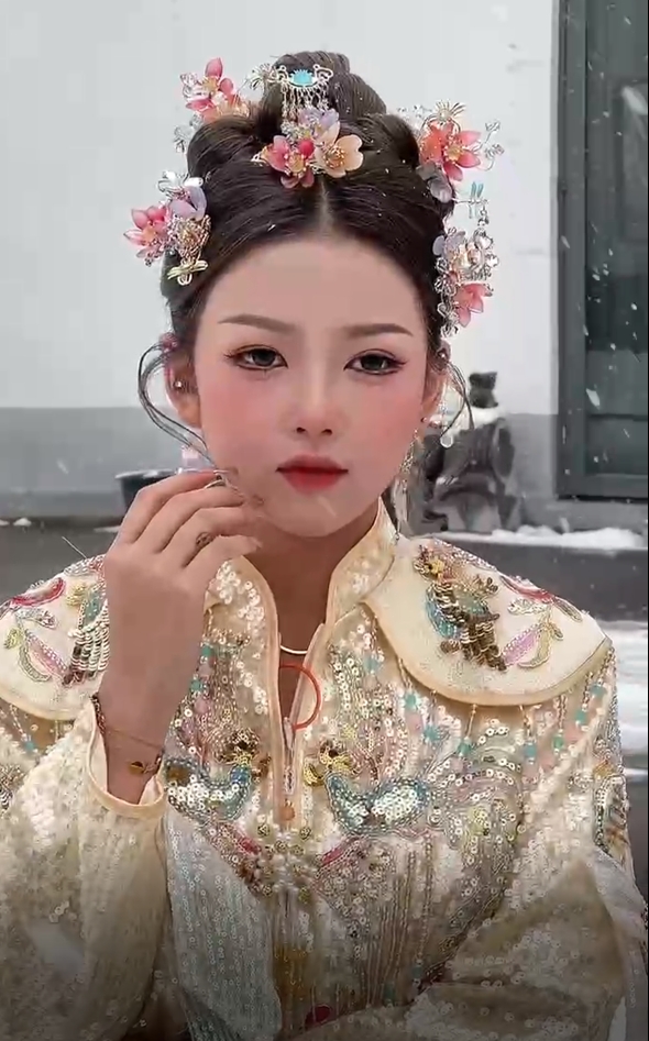 雪后新娘化妆效果怎么样