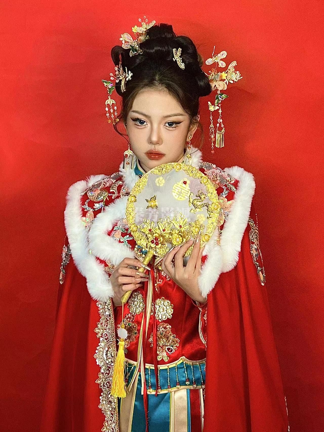 清朝的结婚新娘装扮