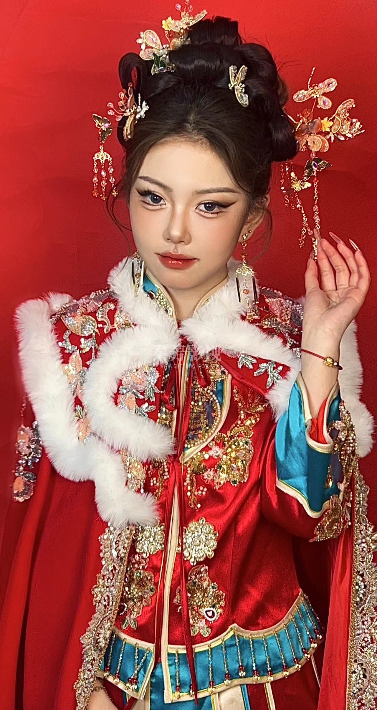 清朝的结婚新娘装扮